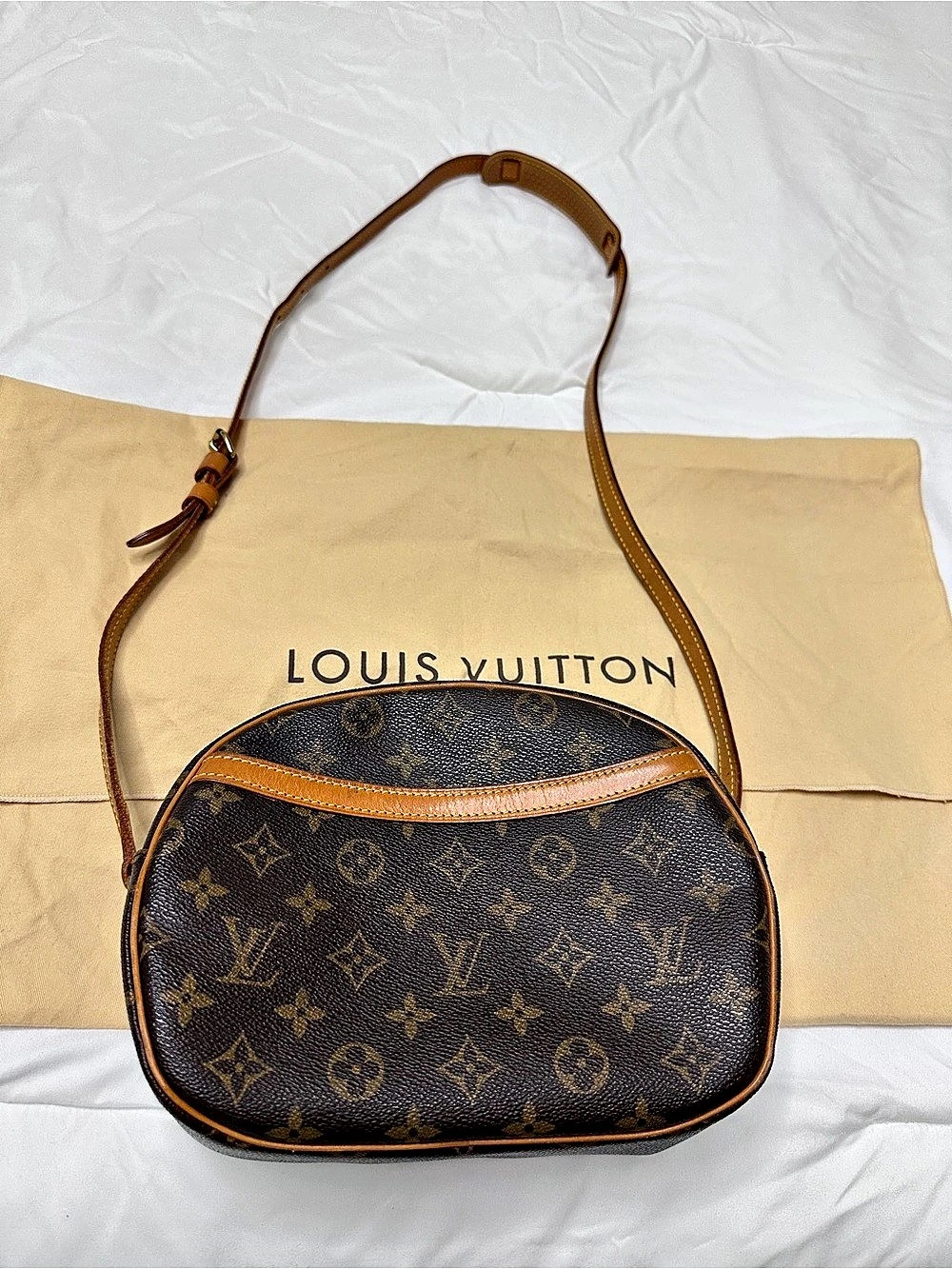Louis Vuitton Blois Monogram Crossbody Bag Brown
